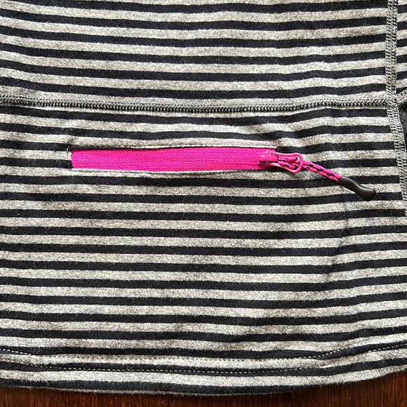 LOT C9 Champion & MPG Long Sleeve 1/4 Zip Top Gray w/Lime Pink w/Stripes S & SP - Picture 7 of 13